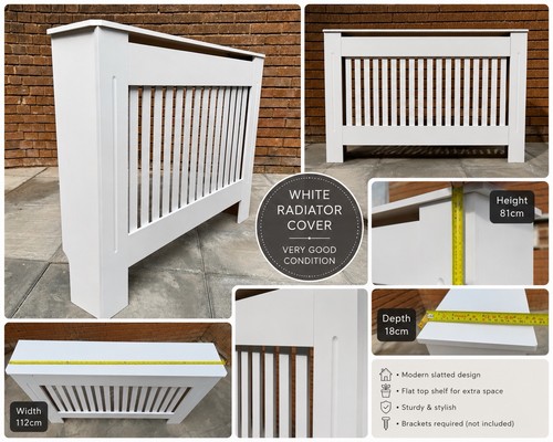 White radiator cover cabinet - white,