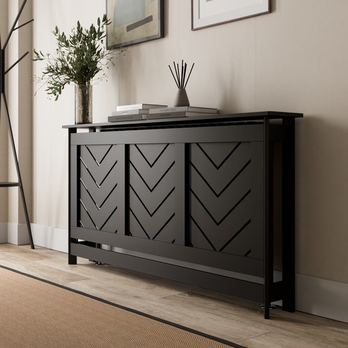 Radiator cover black modern - radiator,